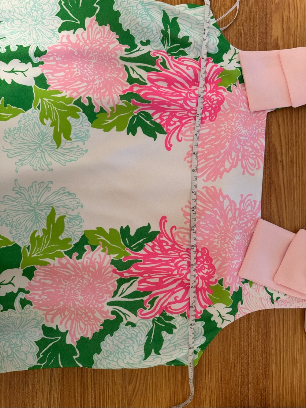 Lilly Pulitzer Bernice Pink & Green Floral Maxi Dress with Bow Straps 12 - Picture 10 of 11